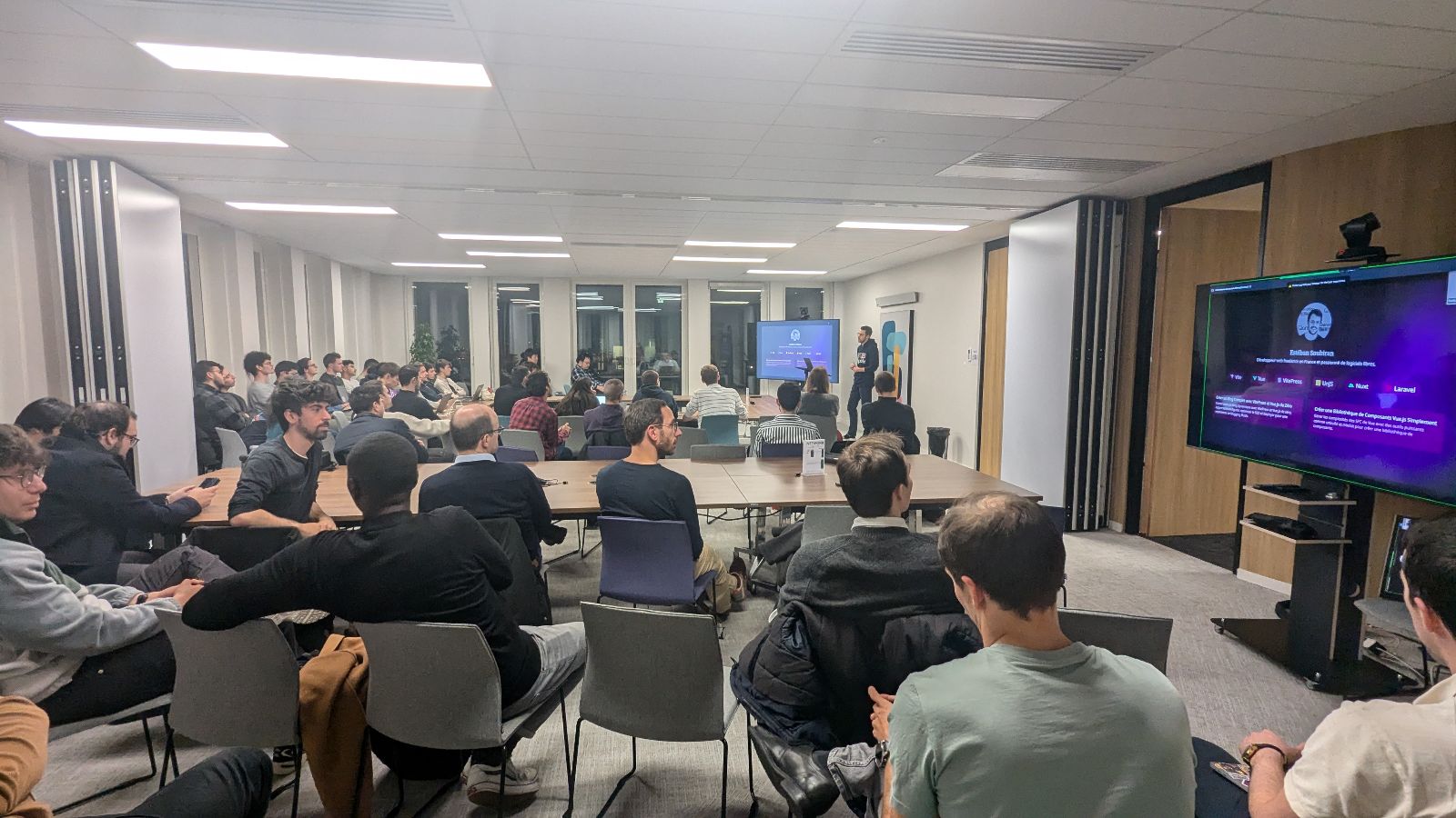 Le public à TakiMeet pendant ma présentation.