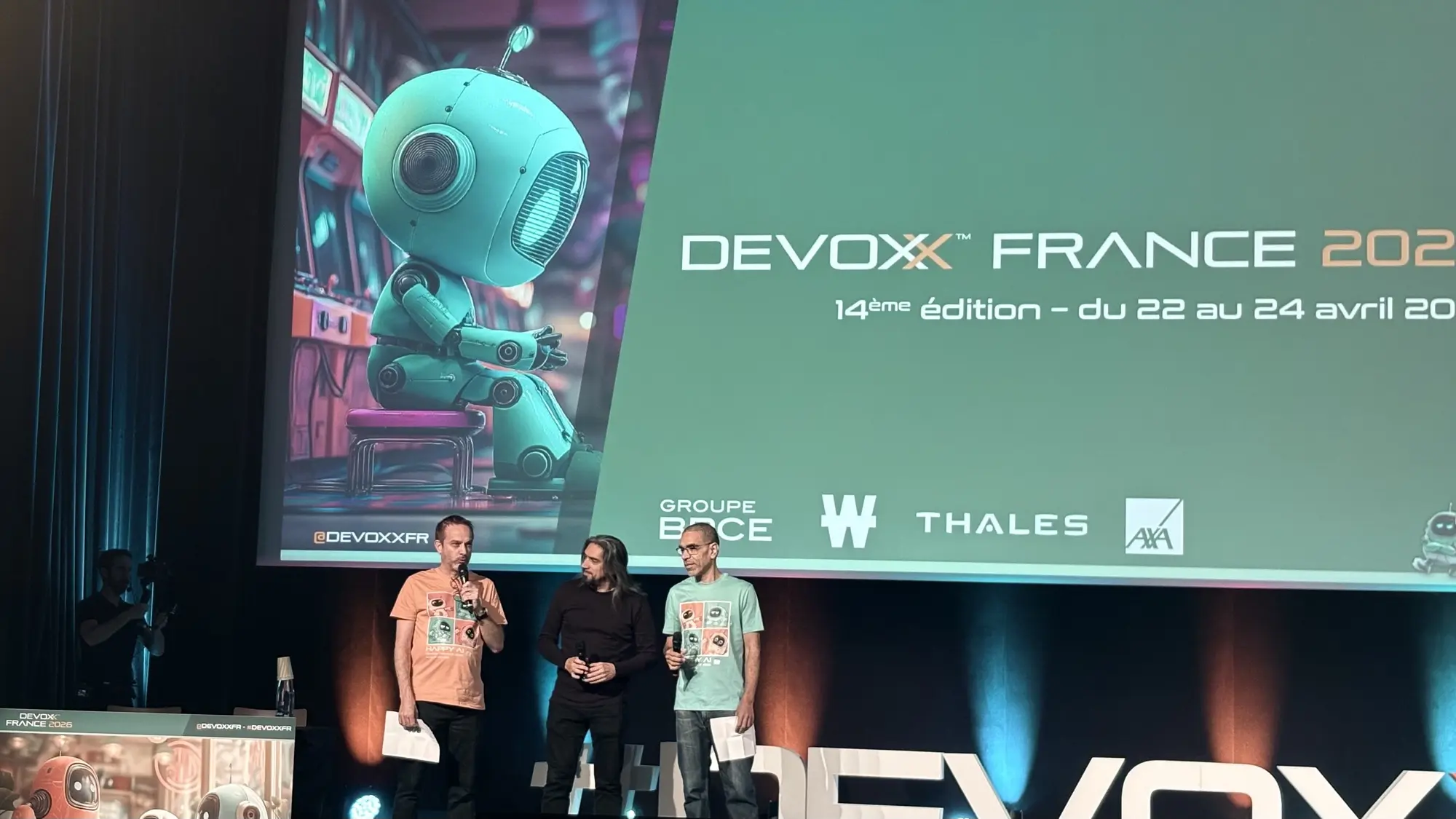 La scène principale de Devoxx France, pendant l'ouverture
