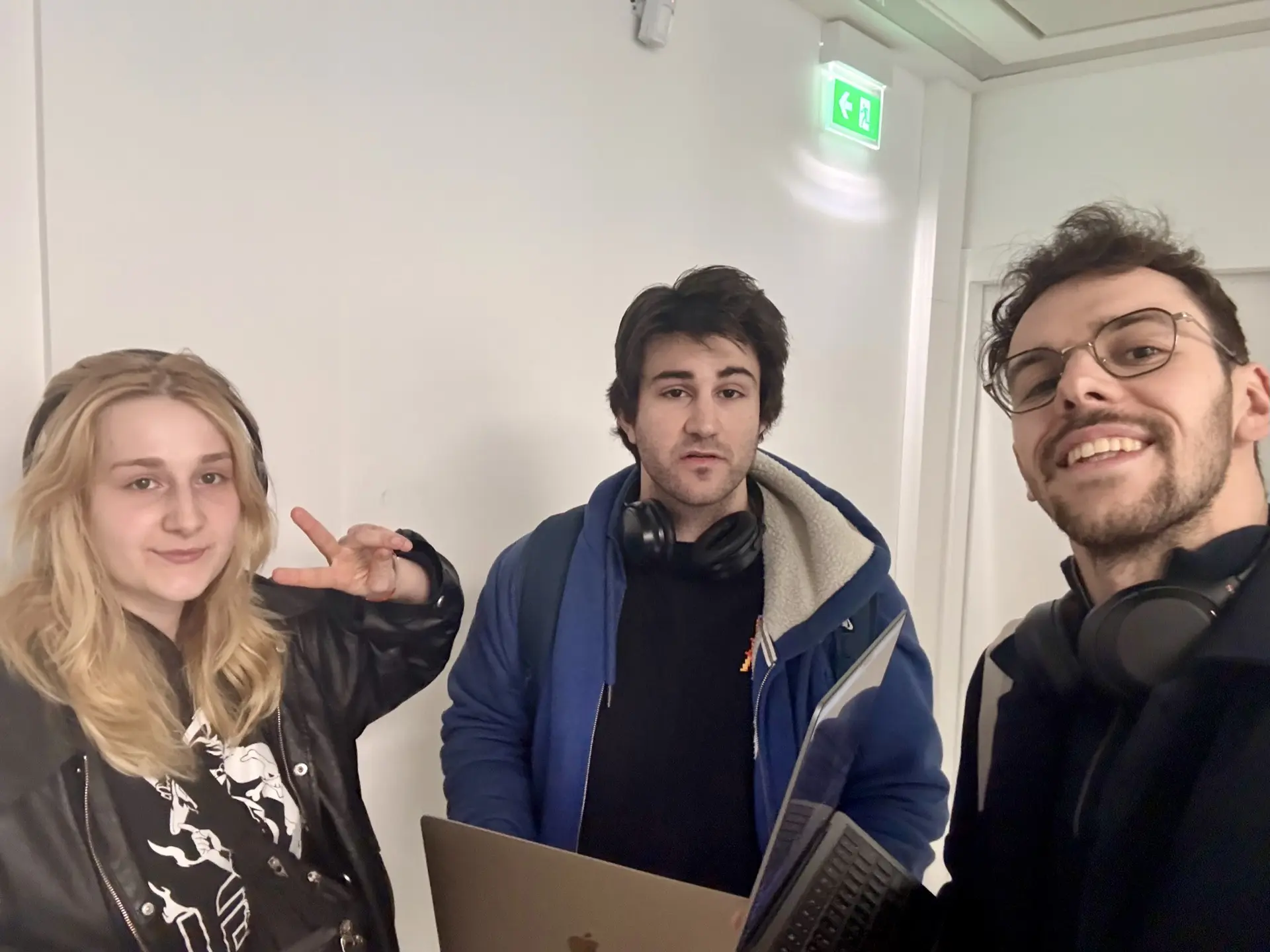 Quelques minutes avant le pitch.