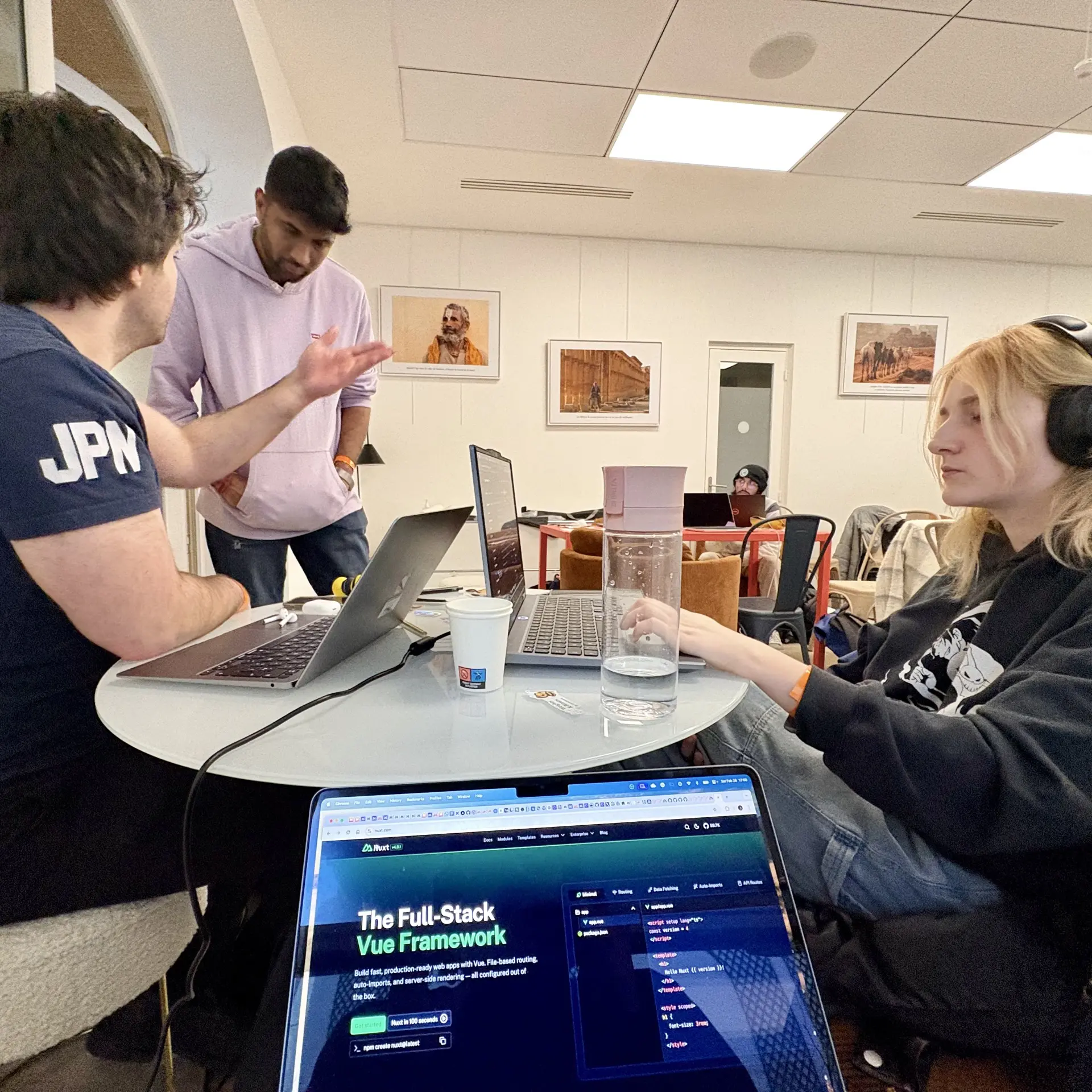 Notre poste de travail pour le week-end.