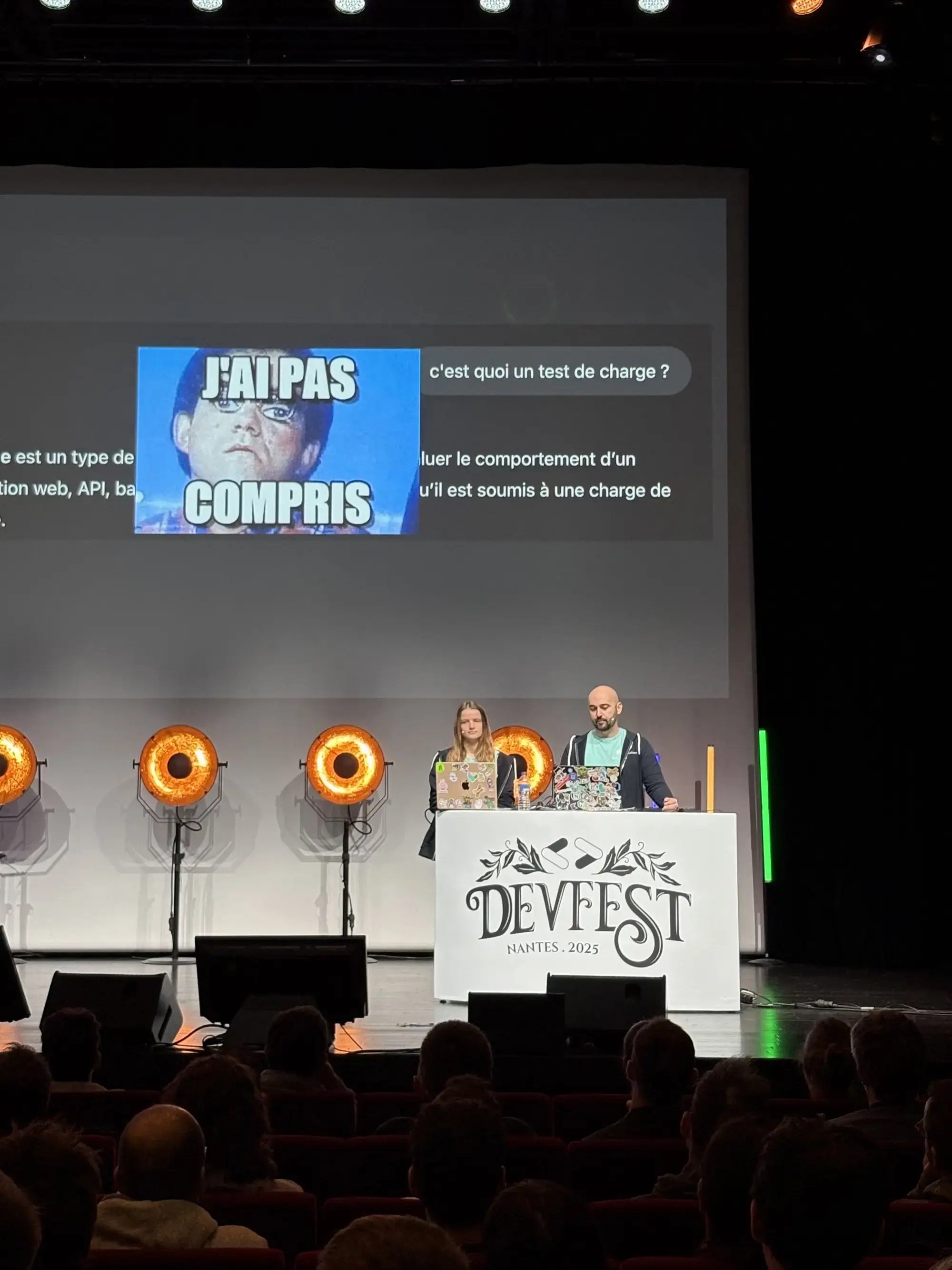 Loïc Ortola et Mathilde Lorrain au DevFest Nantes 2025