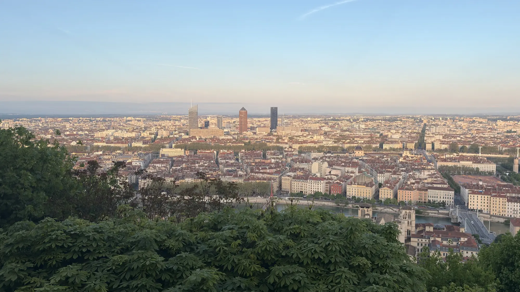 Vue de Lyon depuis Fourvière