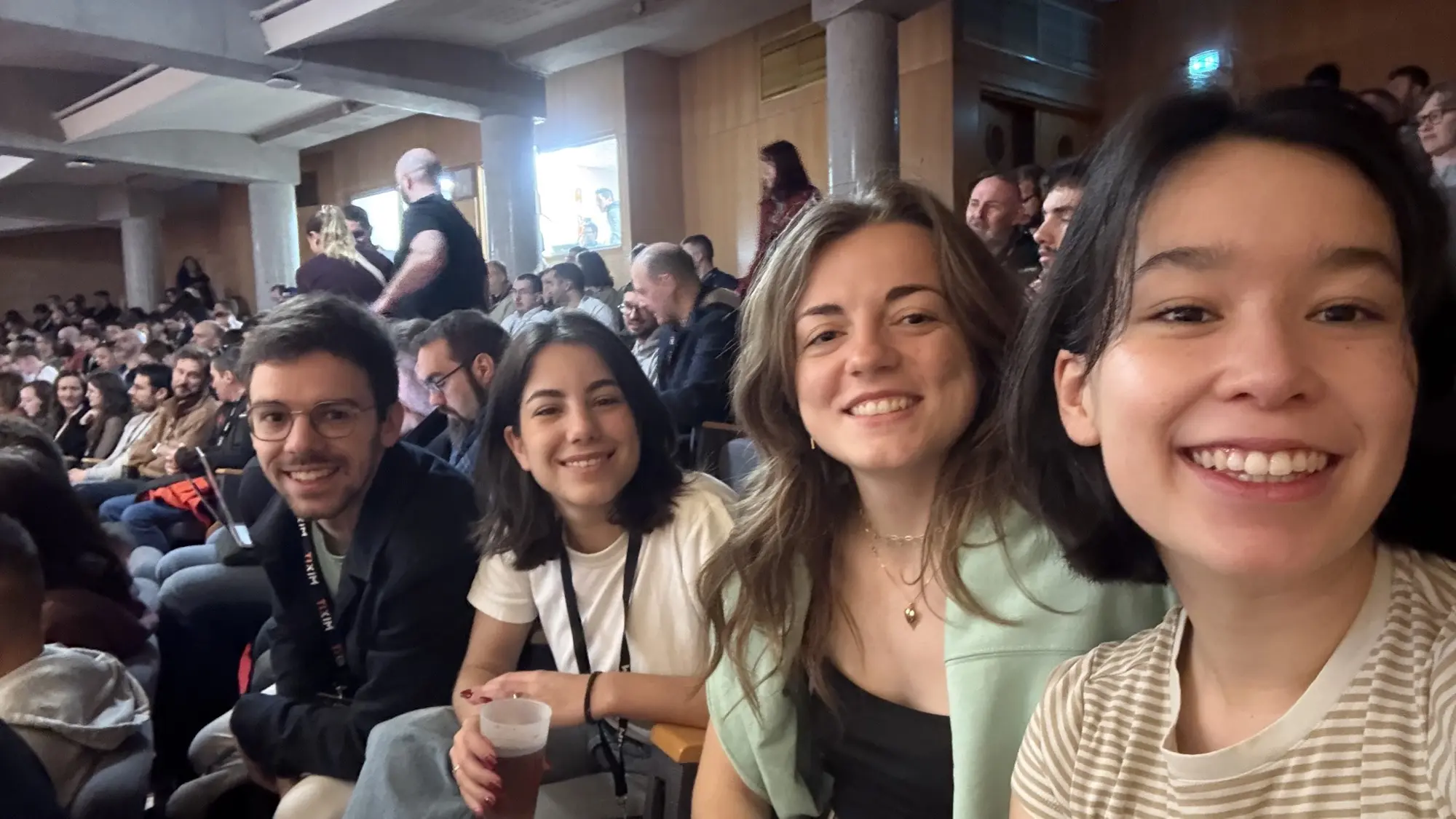 De gauche à droite : Estéban, Victoire, Marion et Elise, photo par Elise