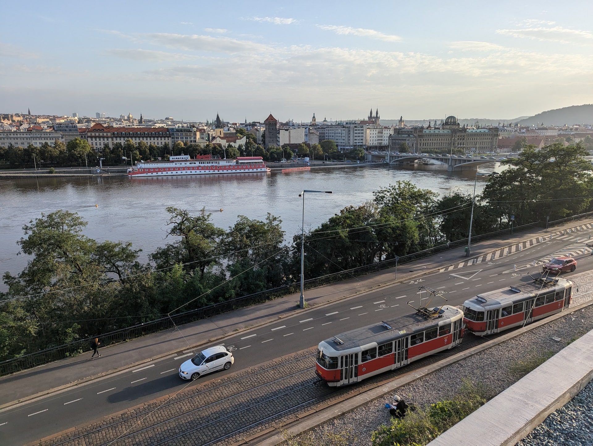 La vue depuis le Parc Letna (Photo de Thorsten Seyschab).