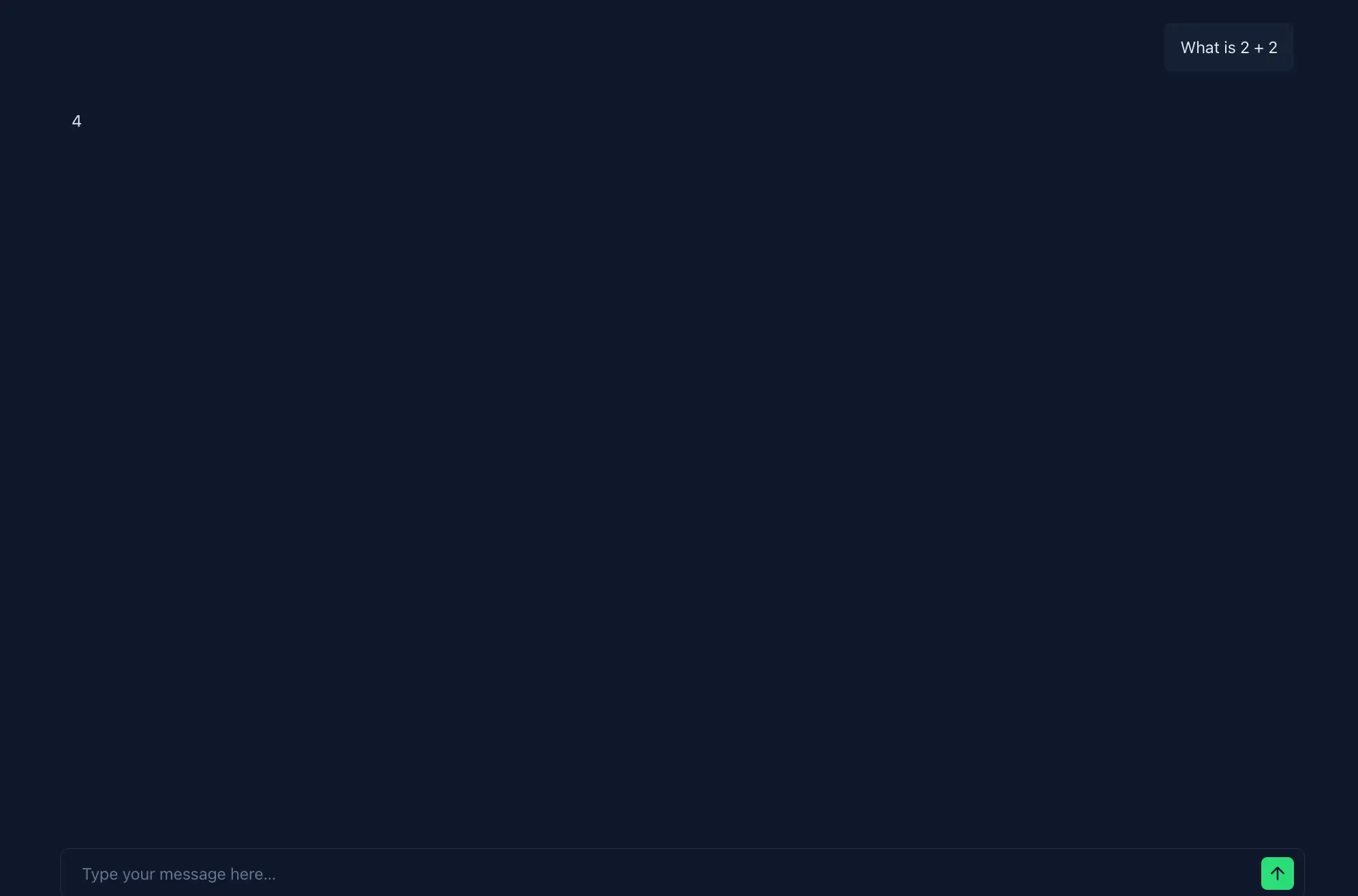 Our AI application in action