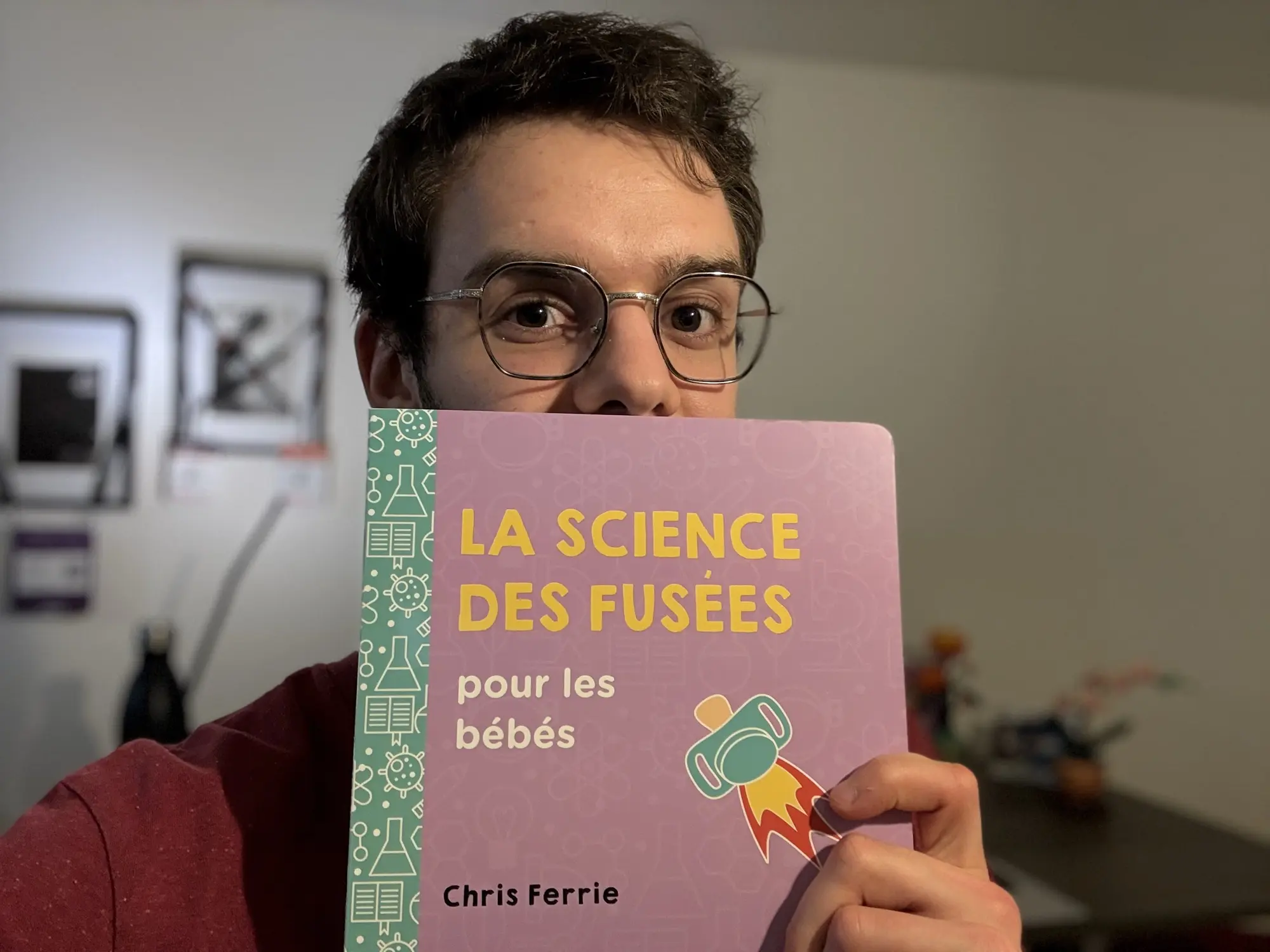 Photo du livre "La science des fusées pour les bébés".